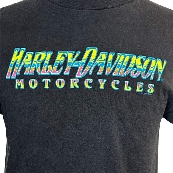 Harley-Davidson Motorcycles Biker Black T-Shirt - Picture 3 of 7